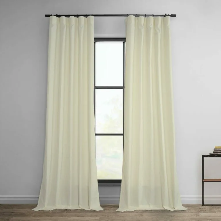 Ivory Dobby Linen Curtain