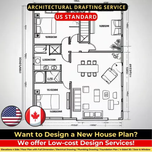 Low-cost House Plan Design Services!-Architectural House