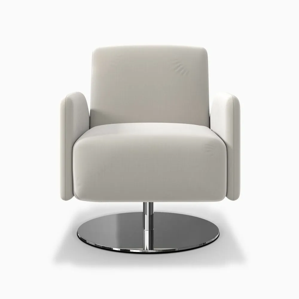 Modern Velvet Upholstery Swivel Accent Chair, 25.6