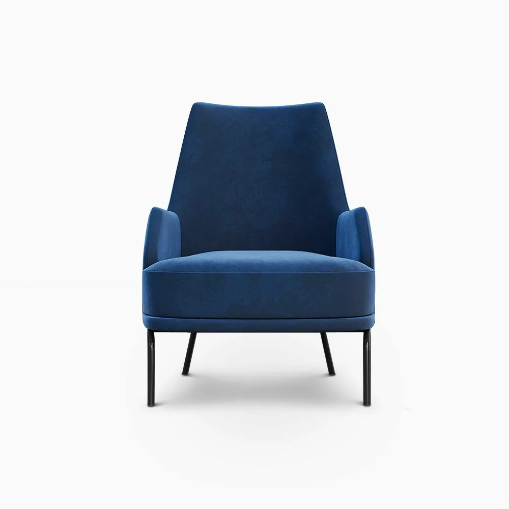Modern Velvet Upholstery Accent Chair, 26.2