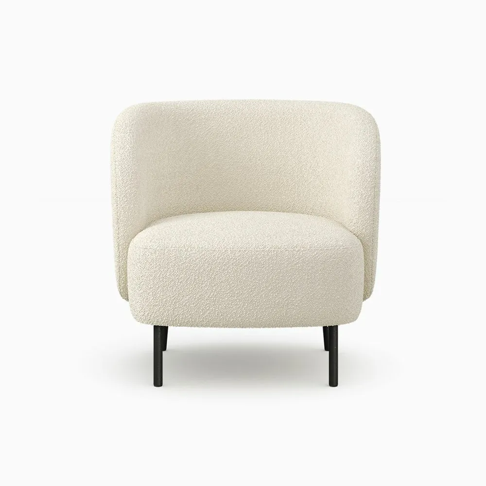 Modern Bouclé Accent Chair, 27.9