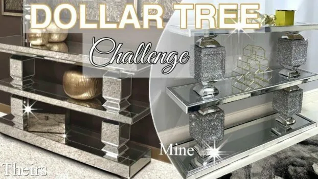 Watch - DOLLAR TREE Dining Wall Show Room TABLE! DIY TABLE that Looks Like the Real Deal!