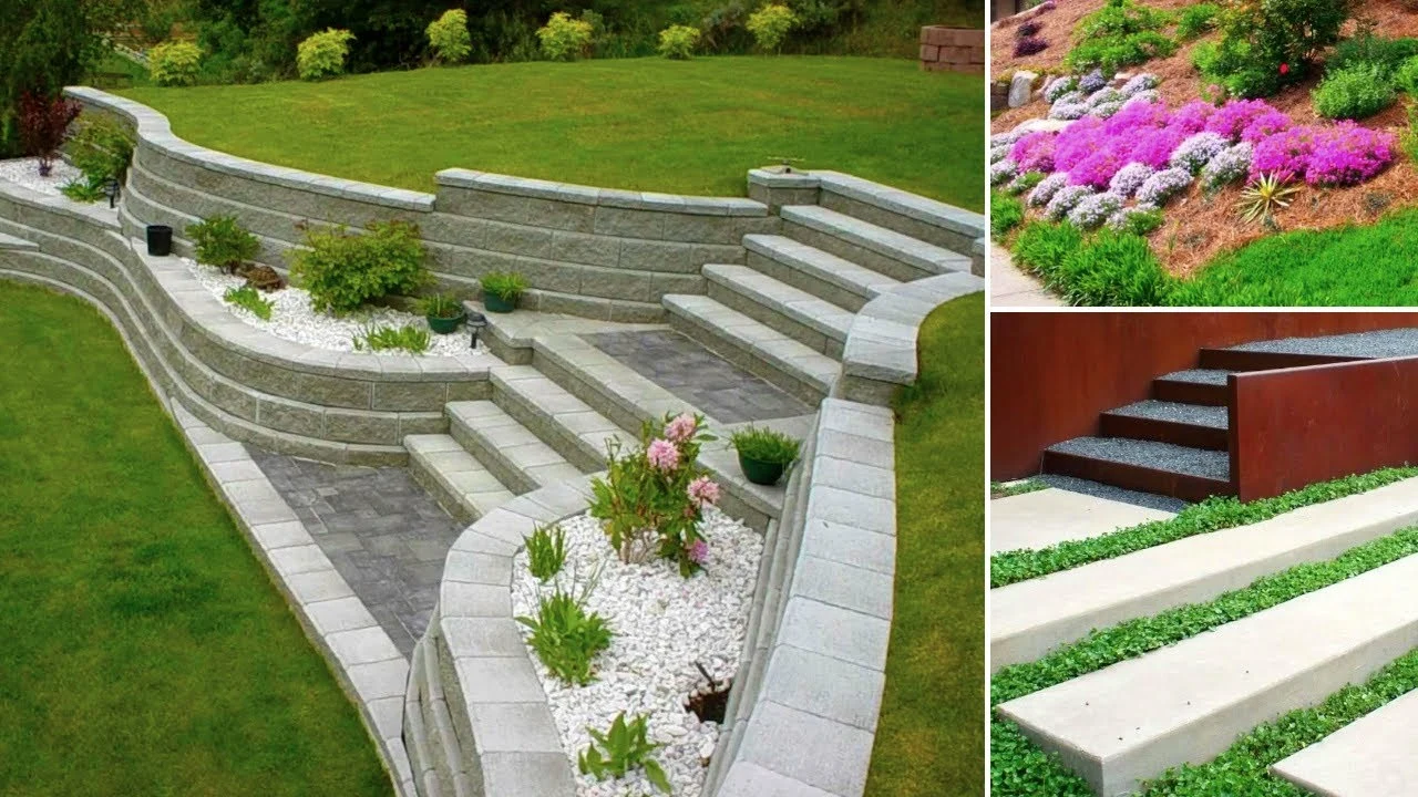 Watch - Front Yard and Backyard Design, 55 Beautiful Hillside Landscaping Ideas!