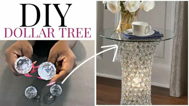 Watch - HOW TO USE DOLLAR TREE PLAQUES| DIY CRYSTAL TABLE IDEA TO TRYOUT!