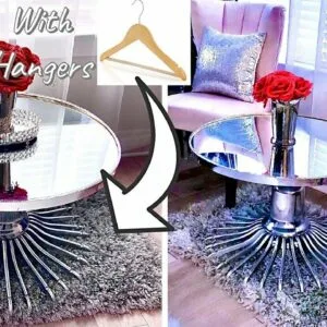 Watch - HOW TO USE HANGERS TO MAKE DIY TABLE| DIY SHOE RACK| DIY ROOM DECOR ON A BUDGET!