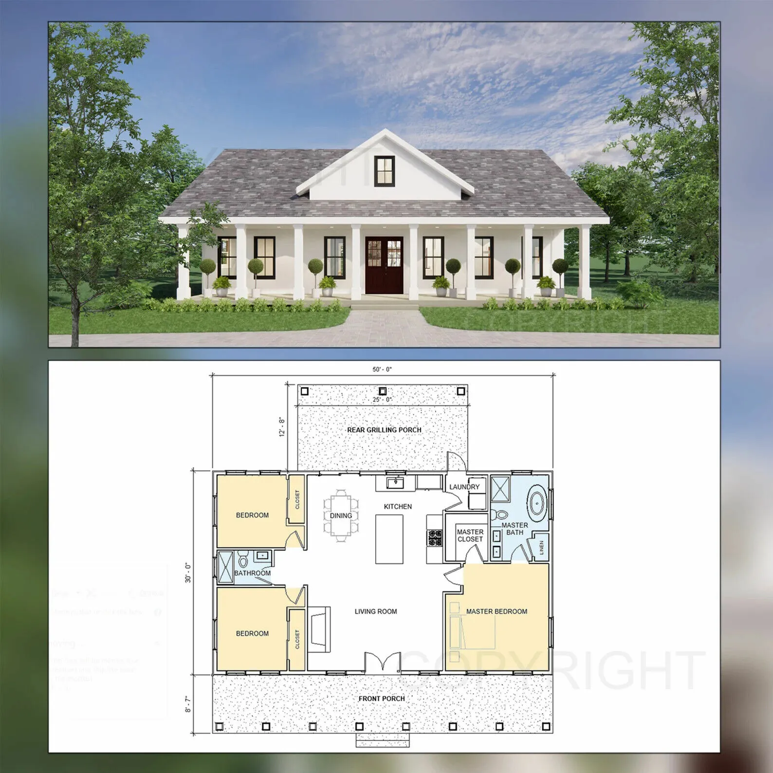 Cedar Springs Custom House Design Blueprint