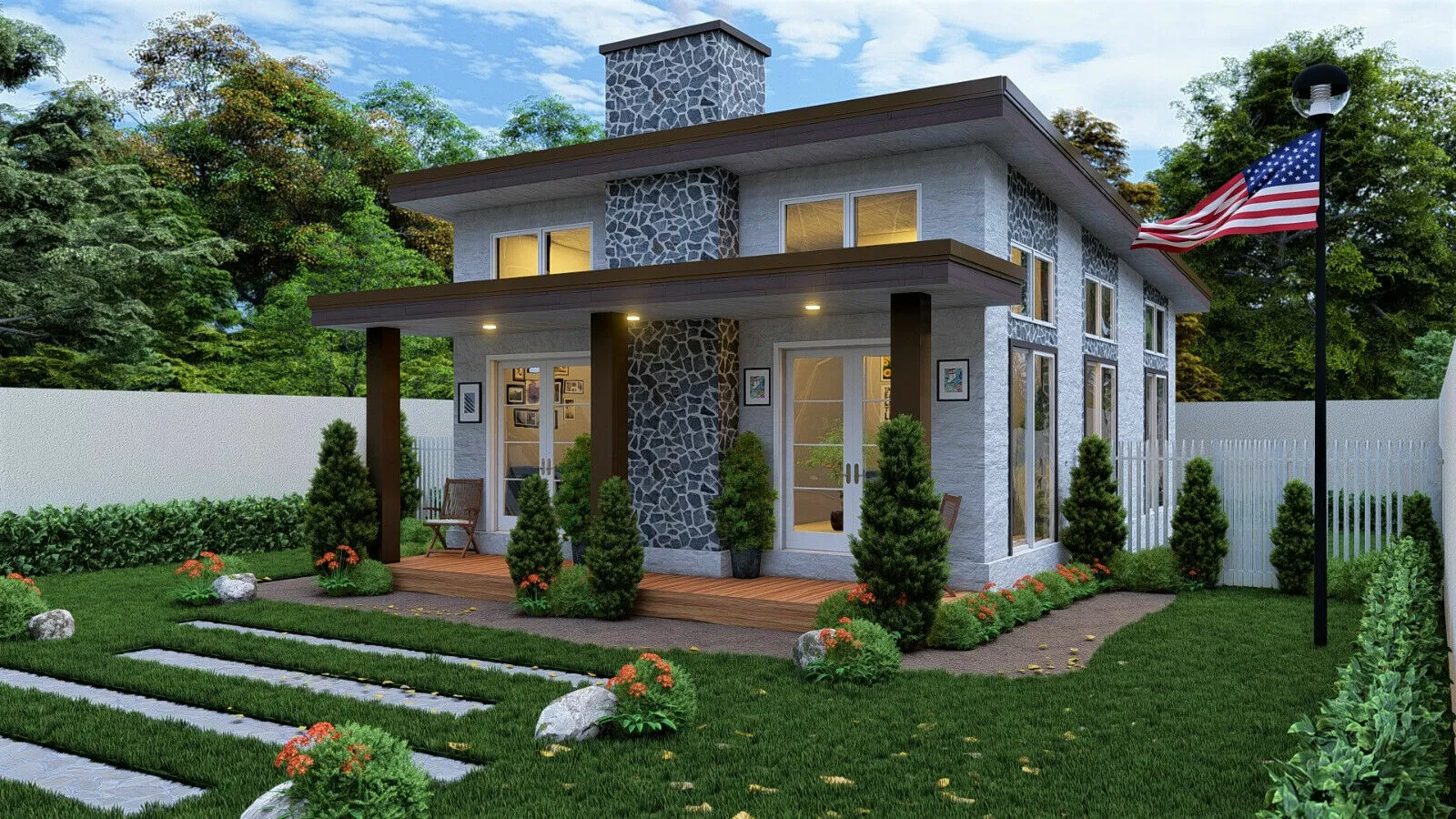 Custom Modern 3BR 2BA House Plan