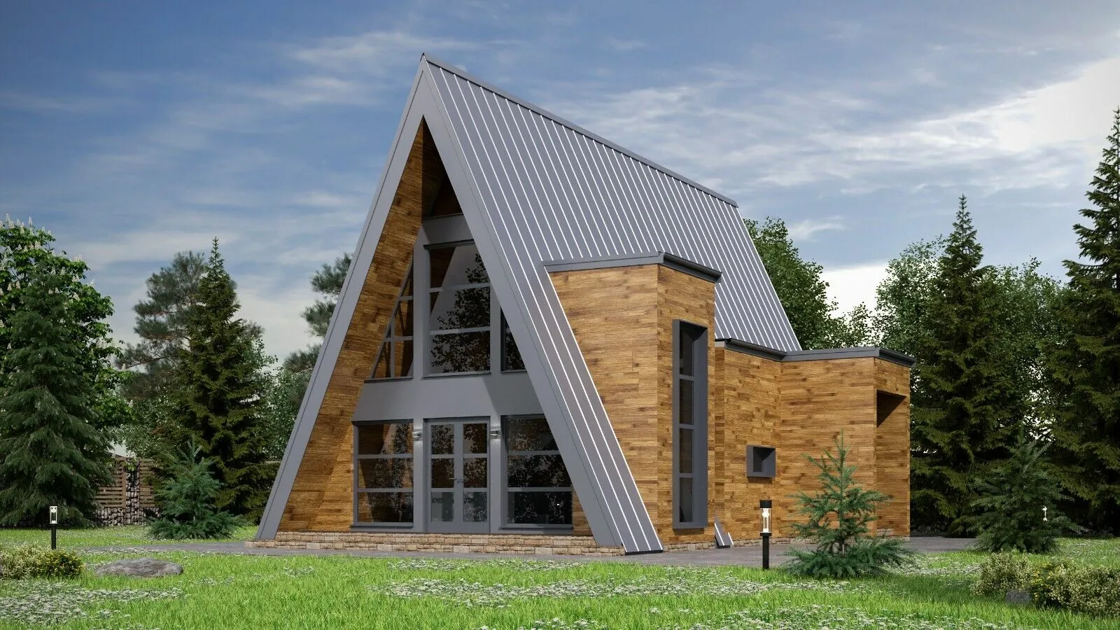 Modern A-Frame Architectural House Plans