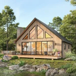 modern-cabin-with-loft-house-plans