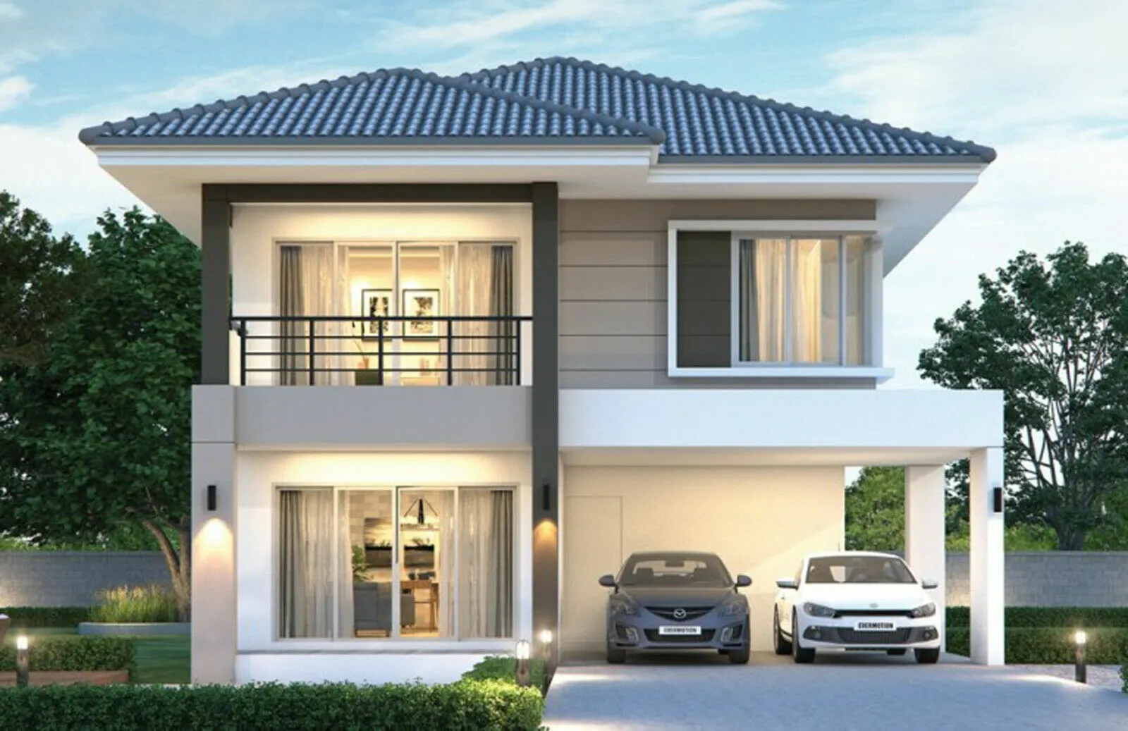 Modern House Plan with Garage & Free CAD