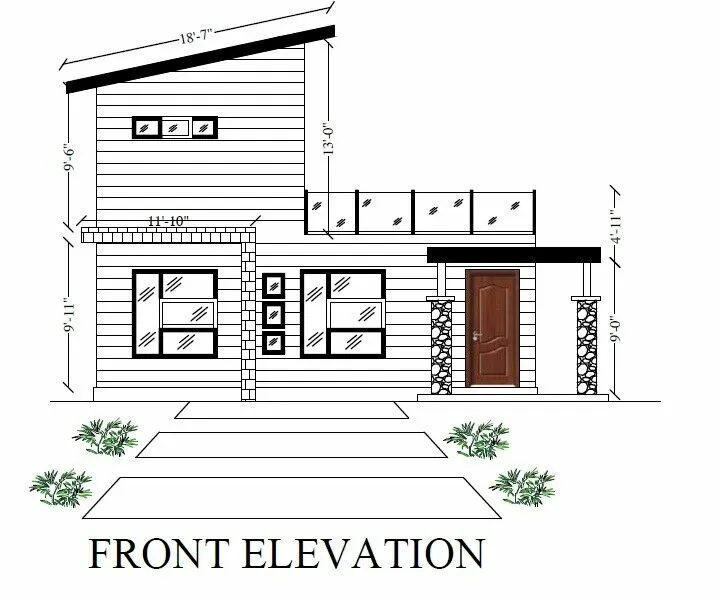 Modern Tiny House Building Plans - CAD