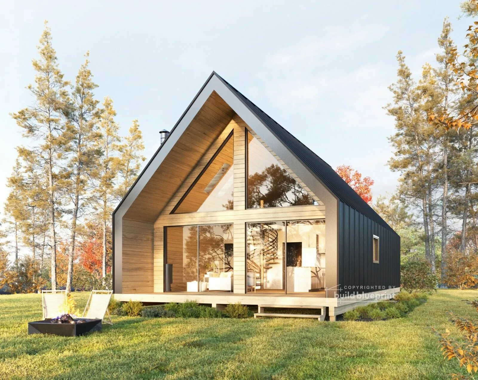Nordic A-Frame House Plans - PDF
