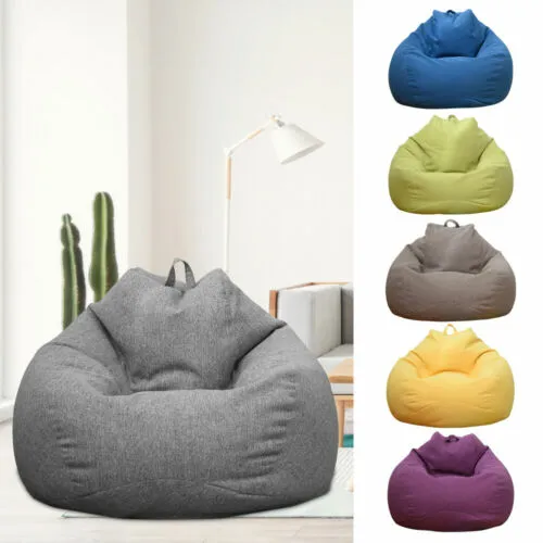3Size Large Bean Bag Chair Indoor For Adults Kids Lazy Lounger Couch Sofa cak