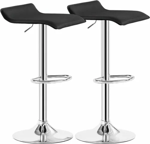 Bar Stools Set of 2, Counter Bar Stools with Swivel Bar and Adjustable Height