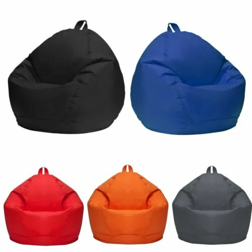 Bean Bag Chair Cover Teens Kids Durable Unisex Cozy Gaming Lazy  Seat Lounger