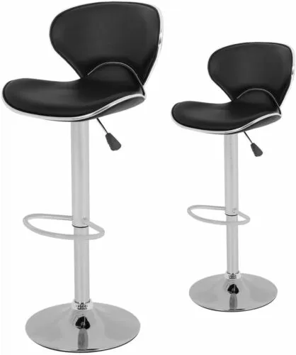 Counter Height Bar Stools Set of 2 Barstools  Adjustable Swivel Dinning Chair