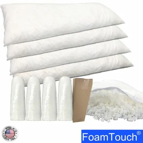 FoamTouch 5,10,15,20 and 40LBs Bean Bag / pillow Filler, Soft Shredded Foam