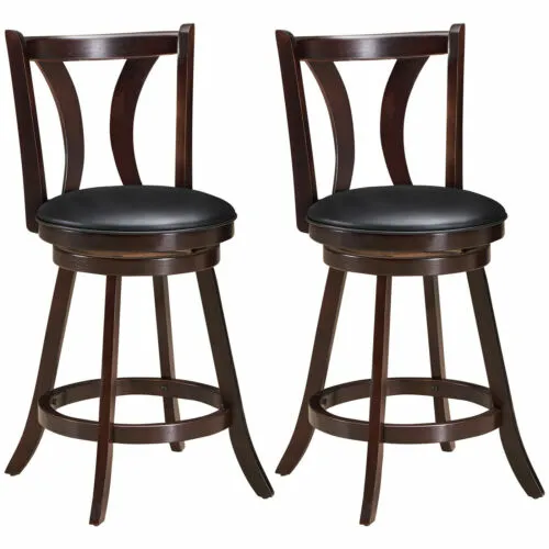 Set of 2 Swivel Bar stool 24