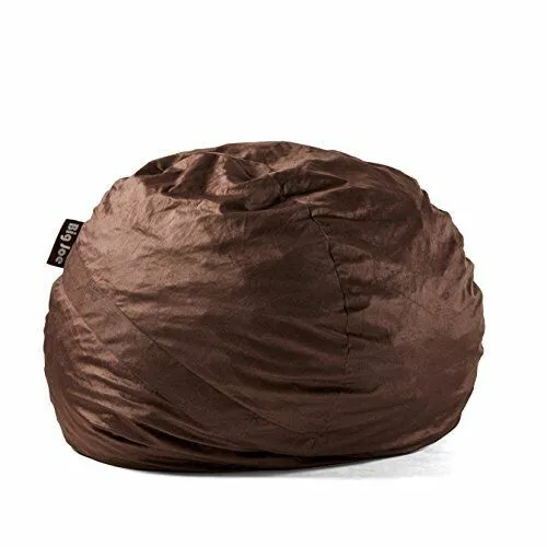 Fuf Large Foam Filled Bean Bag Chair With Removable Cover Cocoa Lenox Durable Wo
