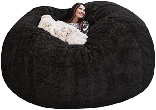 Bean Bag Chair Cover,(No Filler,Cover Only) Durable Comfortable Chair PV Fur Bea
