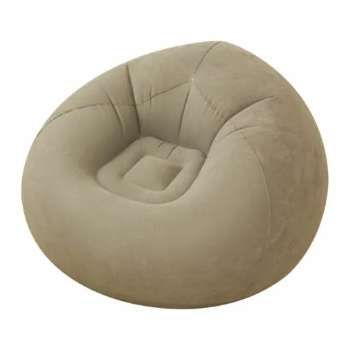 Bean Bag Chair, Ultra Soft Inflatable Lazy Sofa Memory Foam Bean Bag Chair Co...