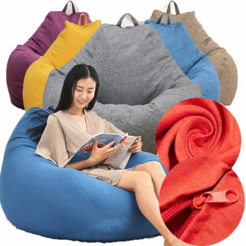 Bean Bag Couch Soft Sofa Chair Lazy Stretch Comfortable Indoor Bedroom Decorate
