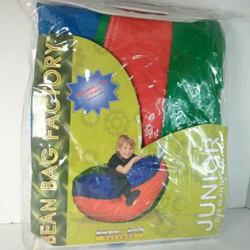 Child Beanbag Factory Junior Size Bean Bag  Multi-color COVER ONLY