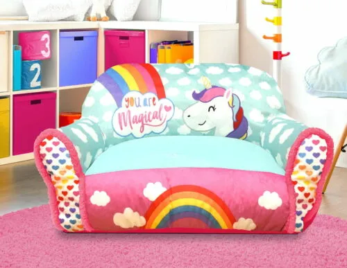 Unicorn Toddler Pink Polyester Bean Bag Sofa Chair