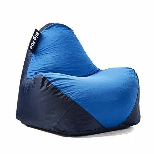 Warp Bean Bag Chair, Blue/Navy Spandex and Smartmax, Durable Polyester Nylon ...
