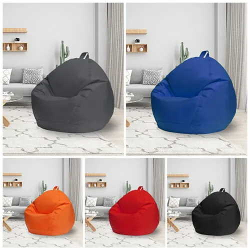 Large Bean Bag Chair Sofa Couch Cover Indoor Outdoor Lazy Lounger for Kids Adult