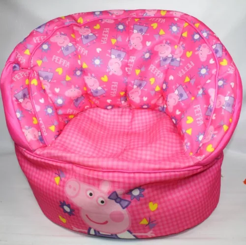 2017 Peppa Pig Sofa Bean Bag Kid Chair Foam Beads Pink