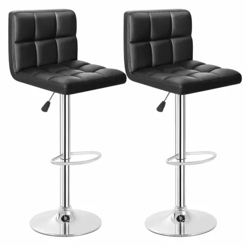 BestOffice Bar Stool Barstools Bar Chairs Counter Height Adjustable Swivel St...