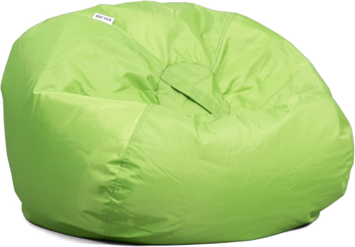 Big Joe Classic Bean Bag Chair, Spicy Lime Smartmax, Durable Polyester Nylon Ble