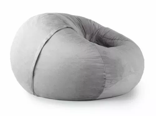 🇺🇸High density foam filled bean bag chair w/ premium velour cover made in USA.