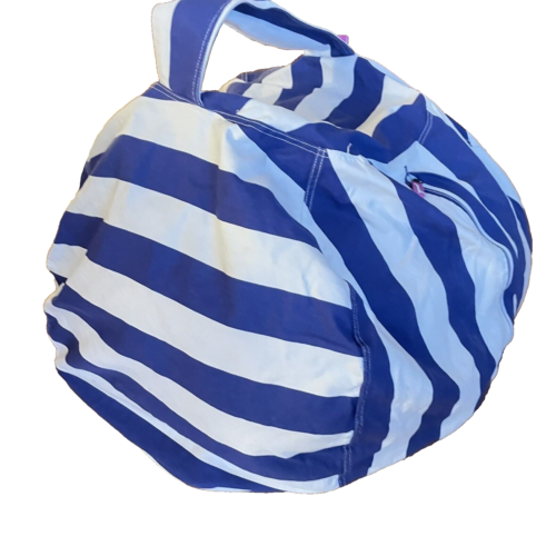 Posh Blue and White Striped Bean Bag Replacement Cover ONLY Large BLG-ST035 38