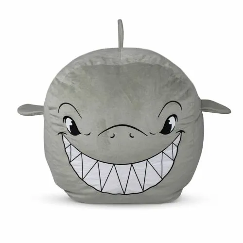 Shark Bean Bag Chair Cover for Kids Ultra-Soft and Fluffy Fur-Like Cover for ...