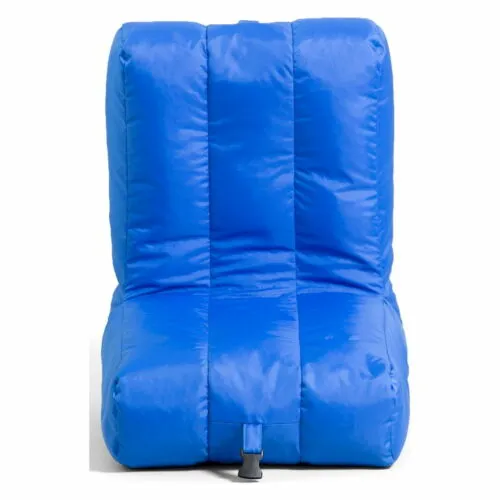 Travel Bean Bag Chair, Pacific Blue, Durable Polyester Nylon Blend, 1.5 ft