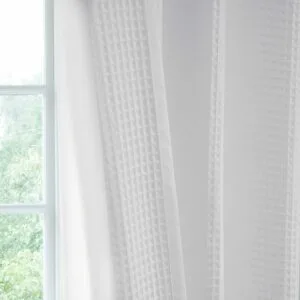 Architectural White Sheer Serinity Sheer Curtain Pair (2 Panels)