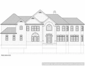 Full Set of two story 5 bedroom house plans 5