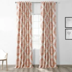 Henna Emblem Room Darkening Curtain