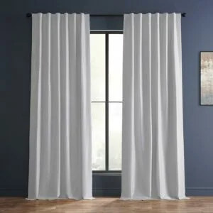 Ice Vintage Textured Faux Dupioni Silk Curtain