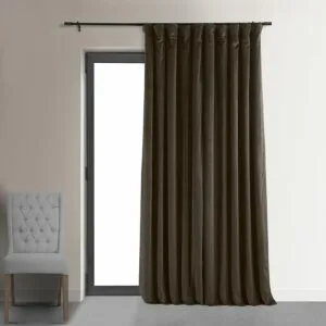 Java Signature Extra Wide Velvet Blackout Curtain
