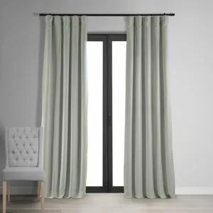 Reflection Grey Signature Velvet Blackout Curtain