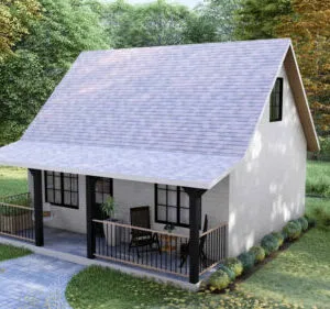 Tiny House Plan | 6x7 Meters Small House FLOORPLAN | 2 Bedrooms House Plan |