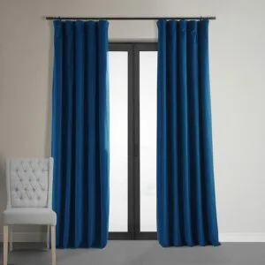 Union Blue Signature Velvet Blackout Curtain