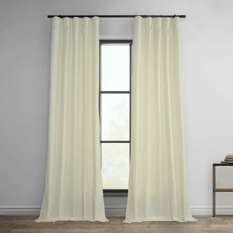 Ivory Dobby Linen Curtain