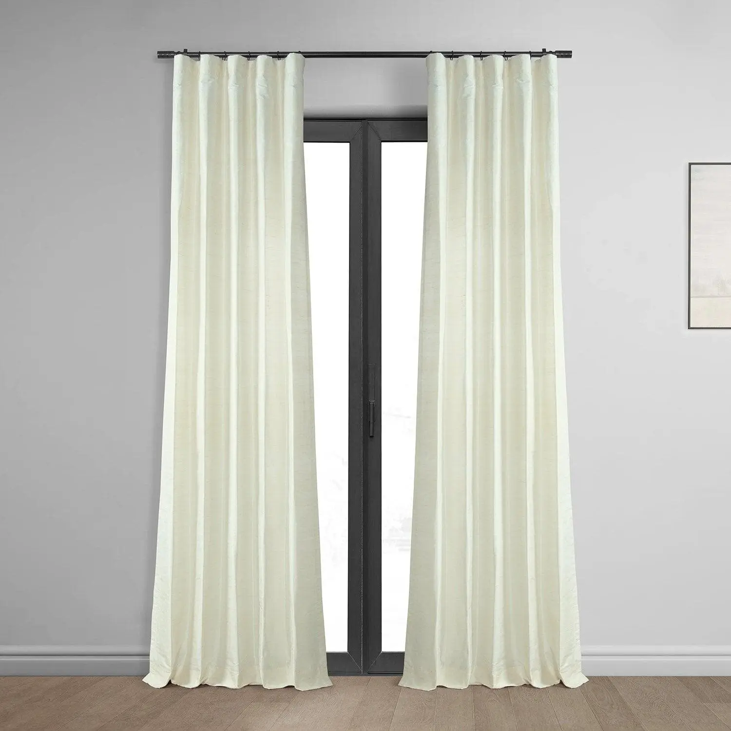 Pearl Textured Dupioni Silk Room Darkening Curtain