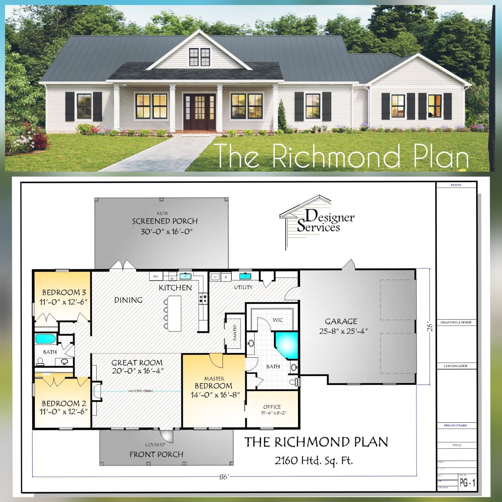 2160 Sq Ft Richmond House Plan