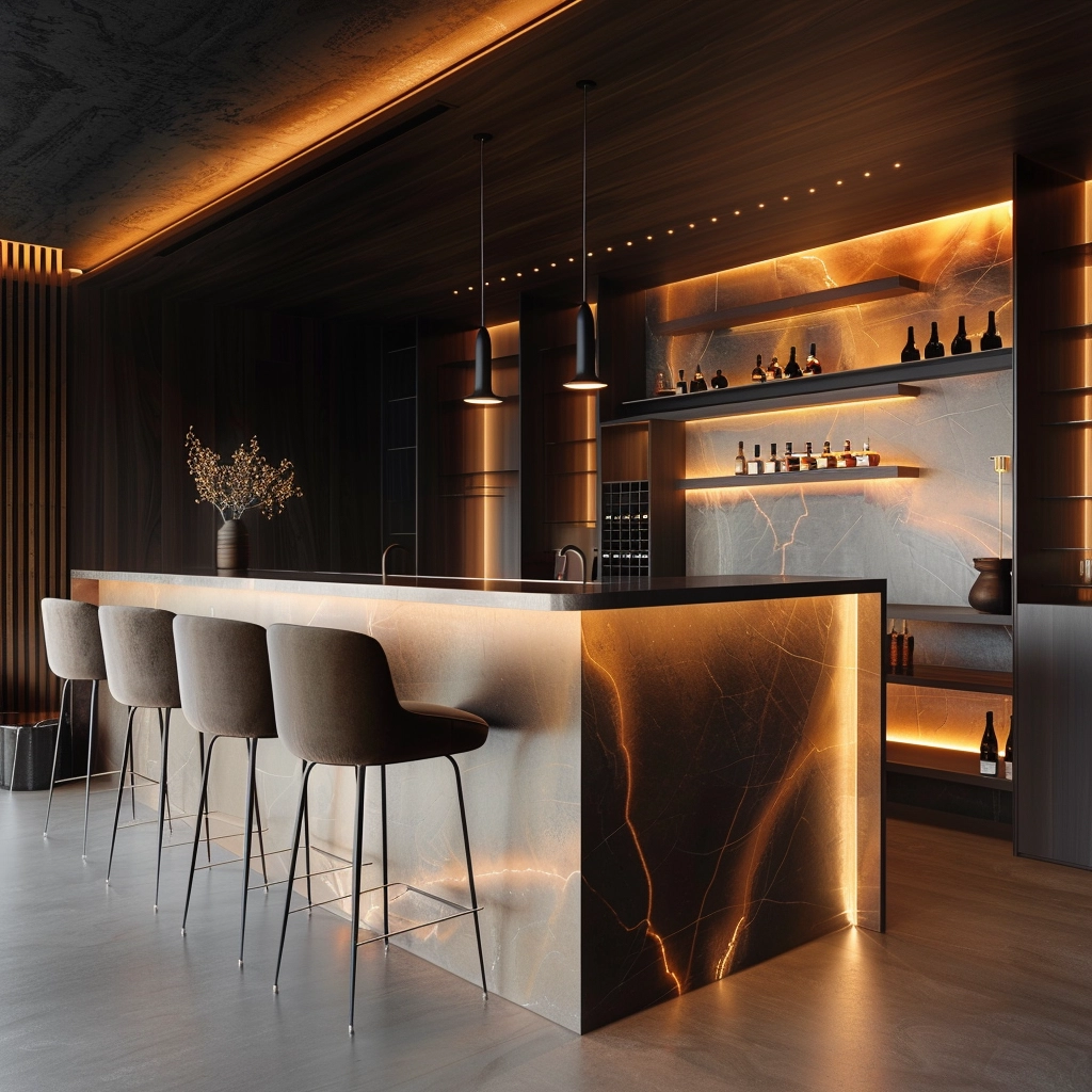 Ambient Luxury Bar Design Inspiration
