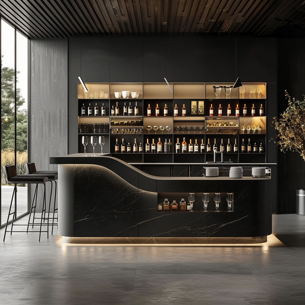 Modern Monolith Bar Design Inspiration